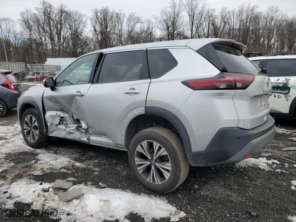 2021 Nissan Rogue SV with VIN 5N1AT3BA3MC778165, listed as a Copart auction lot 86814844 with 76,082 mi miles and Salvage Title. Bid and sale history available at carsss.com. Image 2.