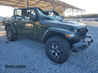 2021 Jeep Wrangler Unlimited Rubicon с VIN 1C4HJXFN6MW652765, выставлен на аукционе Copart как лот 81967164 с пробегом 52 380 миль миль и Списание • Salvage title. История ставок и продаж доступна на DreamBid. Изображение 4.