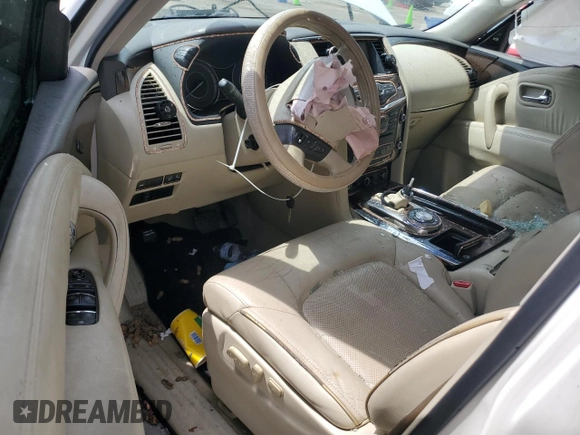2014 Infiniti QX80 with VIN JN8AZ2NFXE9552793, listed as a Copart auction lot 54928145 with Not provided miles and Salvage title. Bid and sale history available at DreamBid. Image 8.
