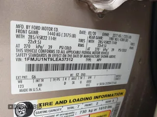 2020 Ford Expedition King Ranch с VIN 1FMJU1NT9LEA37312, выставлен на аукционе IAAI как лот 42414318 с пробегом 51 392 миль миль и . История ставок и продаж доступна на DreamBid. Изображение 9.