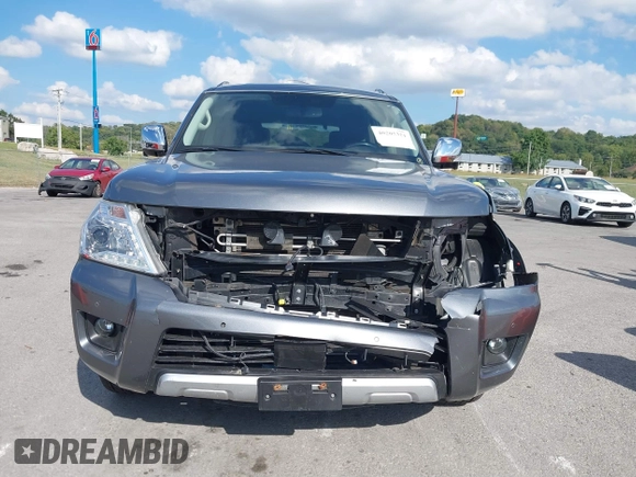2018 Nissan Armada SL with VIN JN8AY2NC5J9557774, listed as a IAAI auction lot 40205321 with 100,123 mi miles and . Bid and sale history available at DreamBid. Image 12.