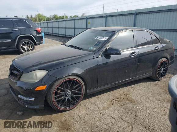 2013 Mercedes-Benz C C 250 Sport with VIN WDDGF4HB5DR268981, listed as a Copart auction lot 54486215 with Not Provided miles and Clean Title. Bid and sale history available at carsss.com. Image 1.
