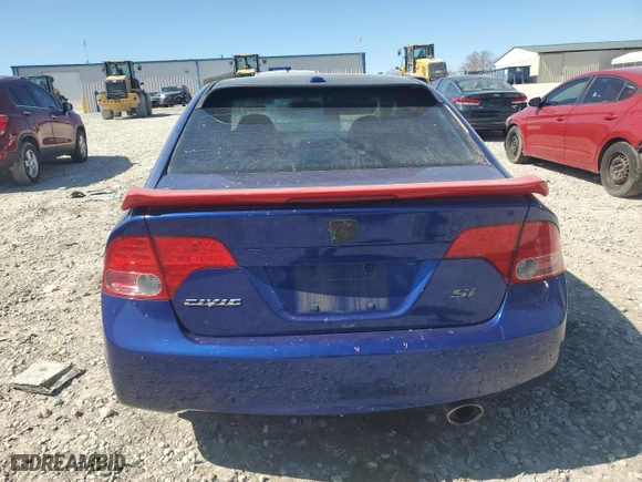 2008 Honda Civic Sdn Si with VIN 2HGFA55578H704925, listed as a Copart auction lot 49241525 with 181,434 mi miles and Salvage Title. Bid and sale history available at carsss.com. Image 6.
