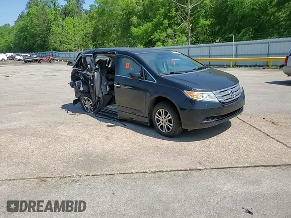 2013 Honda Odyssey EX-L with VIN 5FNRL5H63DB073004, listed as a Copart auction lot 51937375 with 85,008 mi miles and Salvage Title. Bid and sale history available at carsss.com. Image 12.