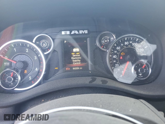 2022 Ram 2500 Tradesman with VIN 3C6UR5CL3NG439407, listed as a Copart auction lot 48886265 with 44,084 mi miles and Salvage Title. Bid and sale history available at carsss.com. Image 9.