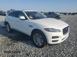 2017 Jaguar F-Pace 35t Prestige with VIN SADCK2BV6HA092480, listed as a Copart auction lot 53429615 with 54,285 mi miles and Salvage Title. Bid and sale history available at DreamBid. Image 4.