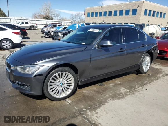 2015 BMW 3 Series 328i xDrive with VIN WBA3B3C50FF548227, listed as a Copart auction lot 48989675 with 80,410 mi miles and Salvage Title. Bid and sale history available at carsss.com. Image 1.