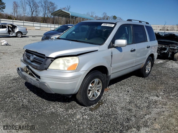 2004 Honda Pilot EX with VIN 2HKYF18504H620508, listed as a Copart auction lot 46861655 with 270,975 mi miles and Salvage Title. Bid and sale history available at carsss.com. Image 1.