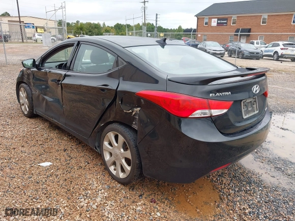 2013 Hyundai Elantra GLS PZEV with VIN KMHDH4AE7DU728890, listed as a IAAI auction lot 40365489 with 230,693 mi miles. Bid and sale history available at carsss.com. Image 3.