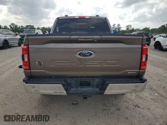 2021 Ford F-150 XL with VIN 1FTEW1CP7MFB36177, listed as a Copart auction lot 51148675 with 64,640 mi miles and Salvage Title. Bid and sale history available at carsss.com. Image 6.