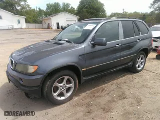 2002 BMW X5 3.0i with VIN 5UXFA535X2LP30641, listed as a IAAI auction lot 42008932 with 147,416 mi miles. Bid and sale history available at carsss.com. Image 2.