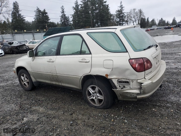 1999 Lexus RX 300 Luxury SUV with VIN JT6HF10U2X0031598, listed as a Copart auction lot 46873455 with 0 mi miles and Salvage Title. Bid and sale history available at carsss.com. Image 2.