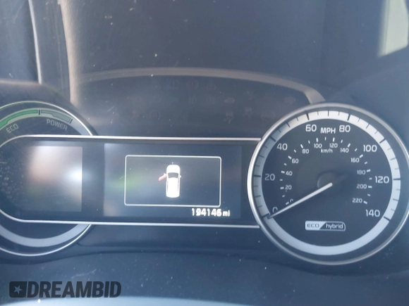 2017 Kia Niro LX with VIN KNDCB3LC6H5044078, listed as a IAAI auction lot 41466190 with 194,146 mi miles. Bid and sale history available at carsss.com. Image 7.