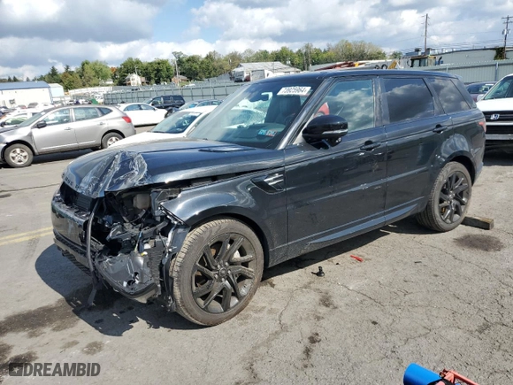2019 Land Rover Range Rover Sport HSE with VIN SALWR2RV4KA842291, listed as a Copart auction lot 73925964 with 0 mi miles and Salvage Title. Bid and sale history available at carsss.com. Image 1.