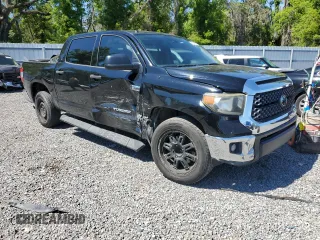 2018 Toyota Tundra 2WD SR5 with VIN 5TFEY5F10JX240993, listed as a Copart auction lot 50127005 with 202,205 mi miles and Salvage Title. Bid and sale history available at carsss.com. Image 4.