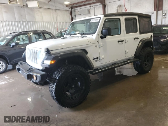 2021 Jeep Wrangler Unlimited Sport S z VIN 1C4HJXDG6MW777009, wystawiony jako Copart lot #60307665 z przebiegiem 30 634 mil mil oraz Szkoda całkowita • Salvage title. Historia ofert i sprzedaży dostępna na DreamBid. Obrazek 1.