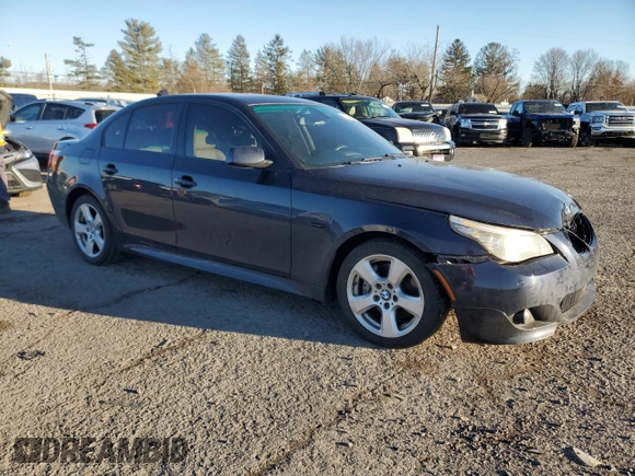 2008 BMW 5 Series 535xi with VIN WBANV93588CZ69801, listed as a Copart auction lot 43981495 with 159,869 mi miles and Salvage Title. Bid and sale history available at carsss.com. Image 4.