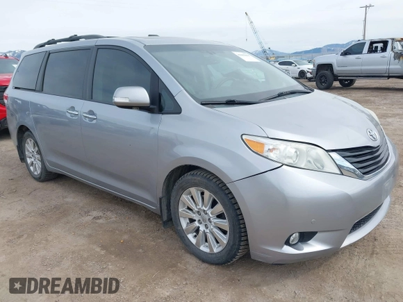 2014 Toyota Sienna Limited with VIN 5TDDK3DC7ES088938, listed as a IAAI auction lot 41885658 with 105,758 mi miles and . Bid and sale history available at DreamBid. Image 1.