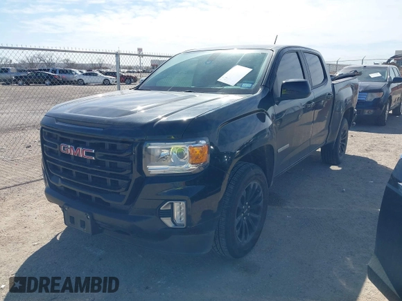 2021 GMC Canyon 2WD Elevation with VIN 1GTG5CEN8M1210433, listed as a IAAI auction lot 41787940 with 77,581 mi miles. Bid and sale history available at carsss.com. Image 2.