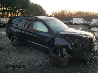 2022 Ford Explorer ST-Line with VIN 1FMSK8KH9NGB05344, listed as a Copart auction lot 86630064 with 25,775 mi miles and Salvage Title. Bid and sale history available at carsss.com. Image 4.