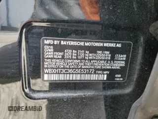 2016 BMW X1 xDrive28i with VIN WBXHT3C36G5E53172, listed as a Copart auction lot 48594805 with 69,038 mi miles and Salvage Title. Bid and sale history available at carsss.com. Image 14.