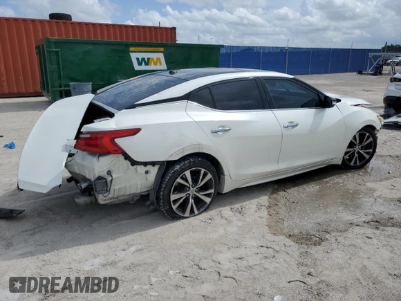 2017 Nissan Maxima SV z VIN 1N4AA6AP6HC370854, wystawiony jako Copart lot #60374645 z przebiegiem 151 160 mil mil oraz Czysty tytuł • Clean title. Historia ofert i sprzedaży dostępna na DreamBid. Obrazek 3.