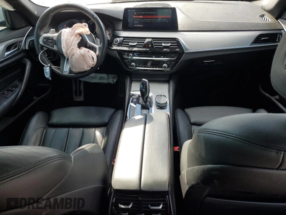 2019 BMW 5 Series 530i xDrive with VIN WBAJA7C50KG911549, listed as a Copart auction lot 50158135 with 91,390 mi miles and Salvage title. Bid and sale history available at DreamBid. Image 8.