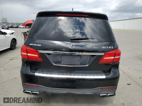 2017 Mercedes-Benz GLS 63 AMG with VIN 4JGDF7FE0HA773161, listed as a Copart auction lot 50959745 with 72,684 mi miles and Salvage Title. Bid and sale history available at DreamBid. Image 6.