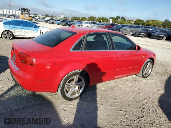 2007 Audi A4 2.0T with VIN WAUAF78E17A169408, listed as a Copart auction lot 86094304 with 141,237 mi miles and Clean Title. Bid and sale history available at carsss.com. Image 3.