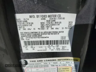 2014 Ford F-150 XL with VIN 1FTFW1EF7EFA83474, listed as a Copart auction lot 45141935 with 176,879 mi miles and Salvage Title. Bid and sale history available at carsss.com. Image 13.
