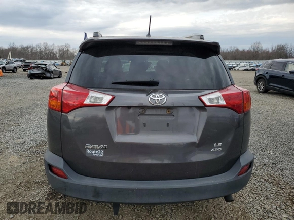 2015 Toyota RAV4 LE with VIN 2T3BFREV9FW393789, listed as a Copart auction lot 50968695 with 135,687 mi miles and Salvage Title. Bid and sale history available at carsss.com. Image 6.