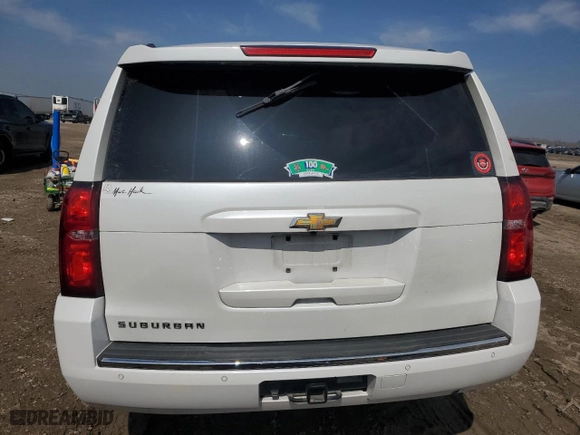 2016 Chevrolet Suburban LTZ with VIN 1GNSKJKC9GR408994, listed as a Copart auction lot 46445695 with 89,096 mi miles and Salvage Title. Bid and sale history available at carsss.com. Image 6.
