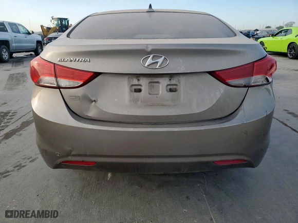2013 Hyundai Elantra GLS PZEV with VIN 5NPDH4AE5DH351698, listed as a Copart auction lot 50455445 with 0 mi miles and Clean Title. Bid and sale history available at carsss.com. Image 6.