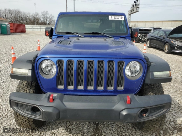 2018 Jeep Wrangler Unlimited Rubicon with VIN 1C4HJXFG5JW187683, listed as a Copart auction lot 47352015 with 85,590 mi miles and Salvage Title. Bid and sale history available at carsss.com. Image 5.