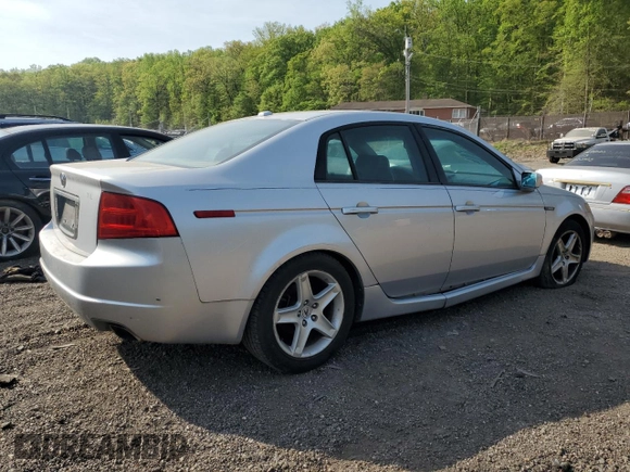 2004 Acura TL with VIN 19UUA66214A014100, listed as a Copart auction lot 53658695 with 265,931 mi miles and Salvage Title. Bid and sale history available at carsss.com. Image 3.