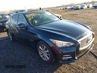 2017 Infiniti Q50 3.0t Premium with VIN JN1EV7ARXHM833924, listed as a IAAI auction lot 41397630 with 278,408 mi miles and . Bid and sale history available at carsss.com. Image 1.