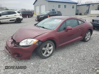 2007 Mitsubishi Eclipse GS with VIN 4A3AK24FX7E067322, listed as a Copart auction lot 52505985 with 134,859 mi miles and Salvage Title. Bid and sale history available at carsss.com. Image 1.