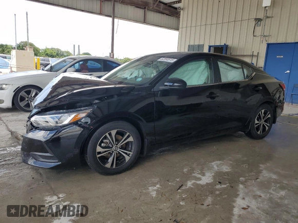 2022 Nissan Sentra SV with VIN 3N1AB8CV3NY298872, listed as a Copart auction lot 52895515 with 18,819 mi miles and Non Repairable. Bid and sale history available at DreamBid. Image 1.