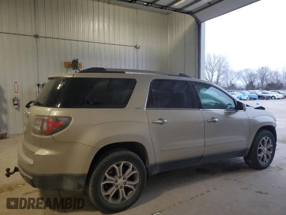 2014 GMC Acadia SLT with VIN 1GKKRRKD9EJ108500, listed as a Copart auction lot 43567395 with 134,442 mi miles and Salvage Title. Bid and sale history available at carsss.com. Image 3.