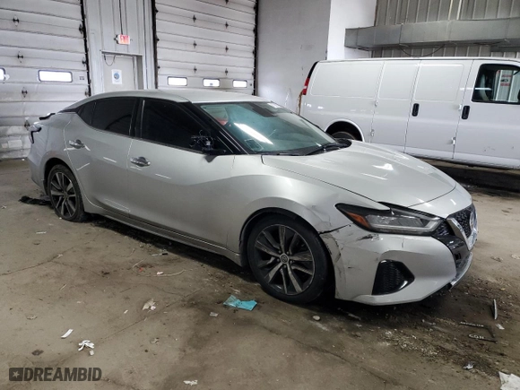 2021 Nissan Maxima SV with VIN 1N4AA6CV6MC514957, listed as a Copart auction lot 47080395 with 63,236 mi miles and Salvage Title. Bid and sale history available at carsss.com. Image 4.