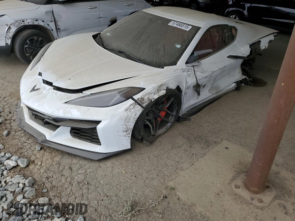 2025 Chevrolet Corvette 2LZ with VIN 1G1YE2D39S5604603, listed as a Copart auction lot 57466515 with Not provided miles and Salvage title. Bid and sale history available at DreamBid. Image 1.