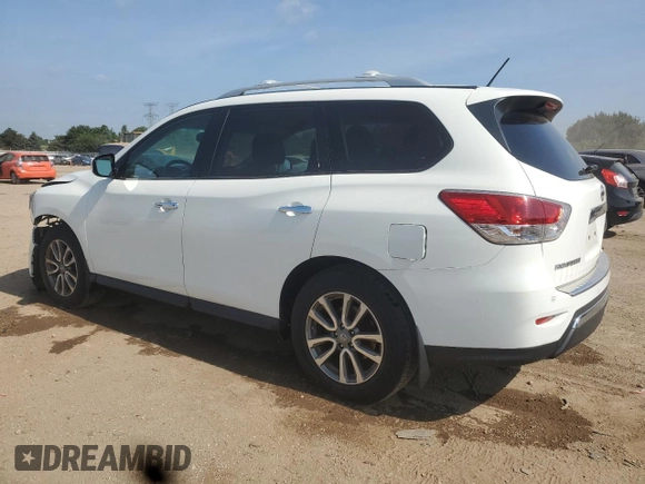 2015 Nissan Pathfinder SL z VIN 5N1AR2MMXFC673190, wystawiony jako Copart lot #60495415 z przebiegiem 101 072 mil mil oraz Szkoda całkowita • Salvage title. Historia ofert i sprzedaży dostępna na DreamBid. Obrazek 2.