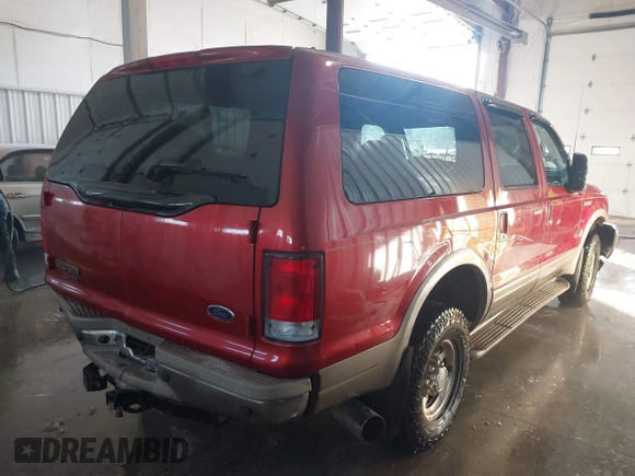 2001 Ford Excursion Limited с VIN 1FMSU43F81EC39431, выставлен на аукционе IAAI как лот 41298572 с пробегом 235 506 миль миль и . История ставок и продаж доступна на DreamBid. Изображение 4.