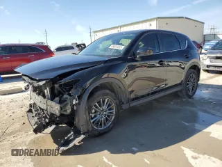 2020 Mazda CX-5 Sport with VIN JM3KFABM9L0729042, listed as a Copart auction lot 46681065 with 34,595 mi miles and Salvage Title. Bid and sale history available at carsss.com. Image 1.