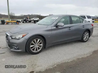 2014 Infiniti Q50 Sport with VIN JN1BV7AP6EM675045, listed as a Copart auction lot 47797435 with 155,303 mi miles and Clean Title. Bid and sale history available at DreamBid. Image 1.