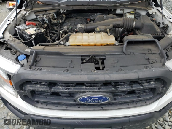 2021 Ford F-150 XL z VIN 1FTEX1CB3MKD68381, wystawiony jako Copart lot #55253185 z przebiegiem 71 559 mil mil oraz Czysty tytuł • Clean title. Historia ofert i sprzedaży dostępna na DreamBid. Obrazek 11.