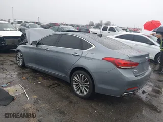 2015 Hyundai Genesis 3.8L with VIN KMHGN4JEXFU018603, listed as a IAAI auction lot 41717349 with 1 mi miles. Bid and sale history available at carsss.com. Image 3.