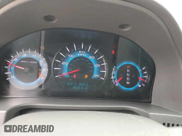 2012 Ford Fusion SEL with VIN 3FAHP0JG1CR156634, listed as a Copart auction lot 58238005 with 96,333 mi miles and Salvage title. Bid and sale history available at DreamBid. Image 9.