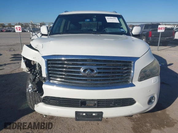 2013 Infiniti QX56 with VIN JN8AZ2NF7D9531219, listed as a IAAI auction lot 41000302 with 238,443 mi miles and . Bid and sale history available at DreamBid. Image 13.