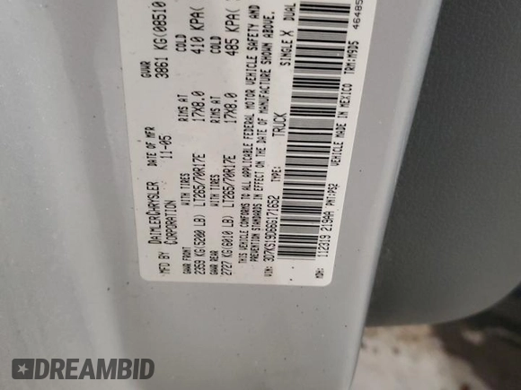 2006 Dodge 1500 SLT with VIN 3D7KS19D66G171652, listed as a Copart auction lot 45290235 with Not Provided miles and Salvage Title. Bid and sale history available at carsss.com. Image 12.